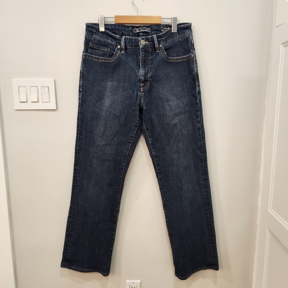 34 Heritage Charisma Jeans Mens 33/34 Fits 33/31 Blue Mid Rise Classic Stretch